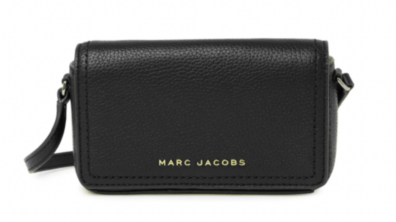 MARC JACOBS] Groove Leather Phone Crossbody Bag BLACK