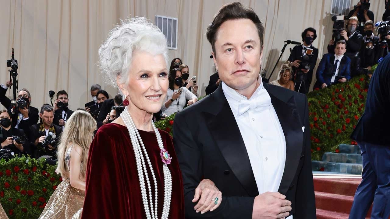 Maye Musk and Elon Musk