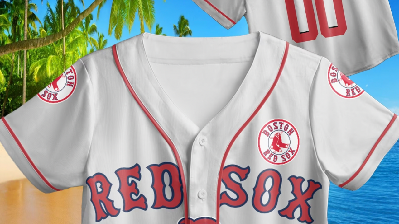 Taylor Swift Red Sox Baseball Jersey - White