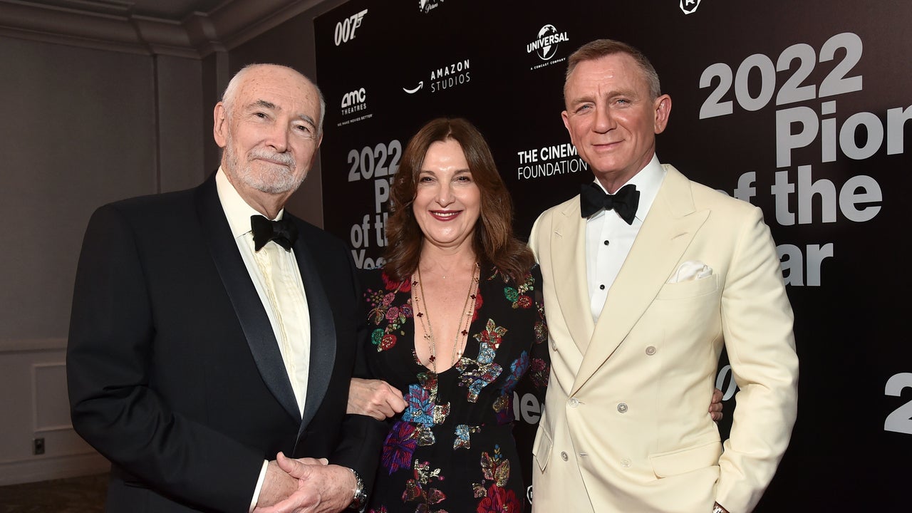 Michael G. Wilson, Barbara Broccoli and Daniel Craig