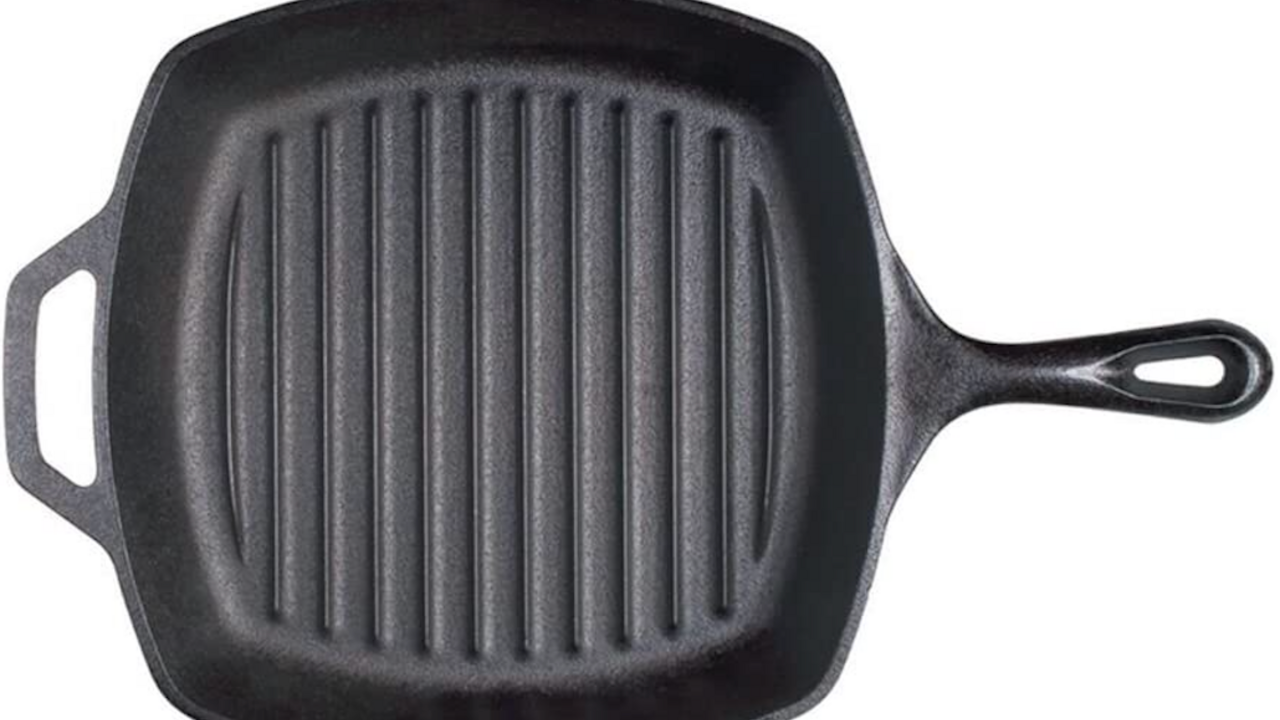 Lodge Chef Collection Square Cast Iron Grill Pan 11 inch by World Market
