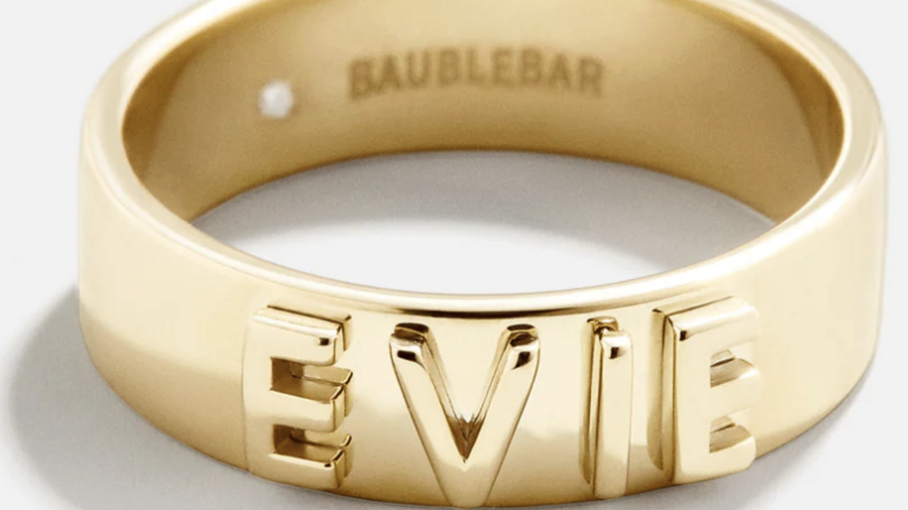 Baublebar 18K Gold Custom Spaced Letter Name Bracelet - Large