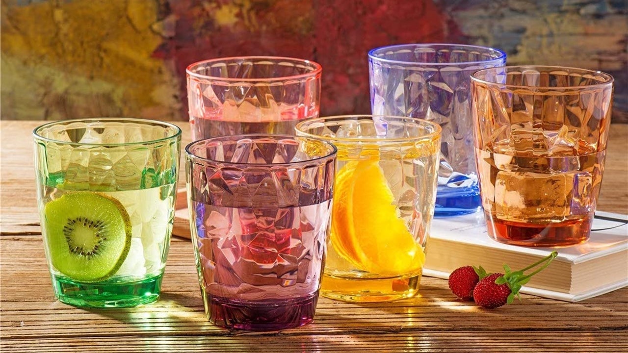 Colorful Glassware at Amazon