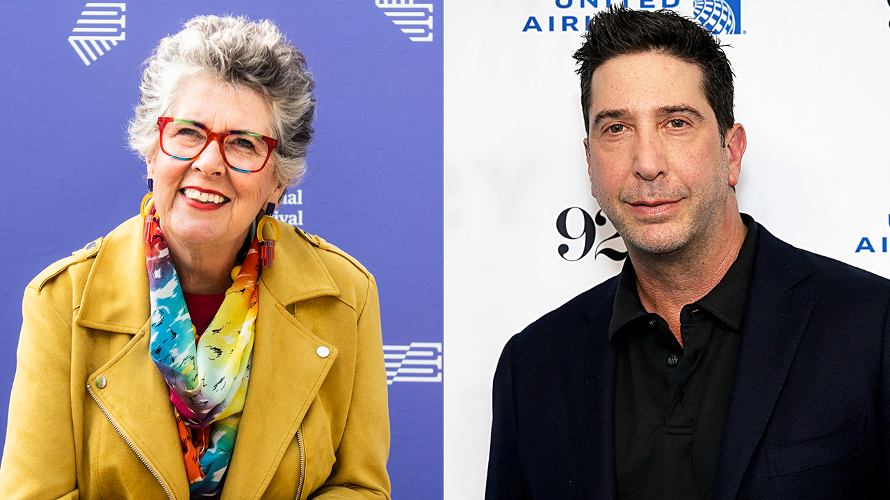 Prue Leith and David Schwimmer