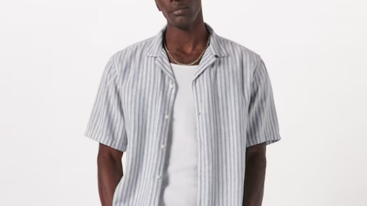 Old Navy - Regular-Fit Everyday Non-Stretch Linen-Blend Shirt for