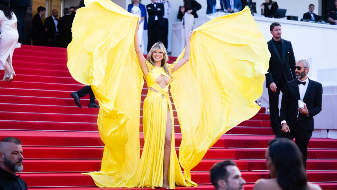 Heidi Klum Suffers Wardrobe Malfunction on Cannes Film Festival Red Carpet  | Entertainment Tonight