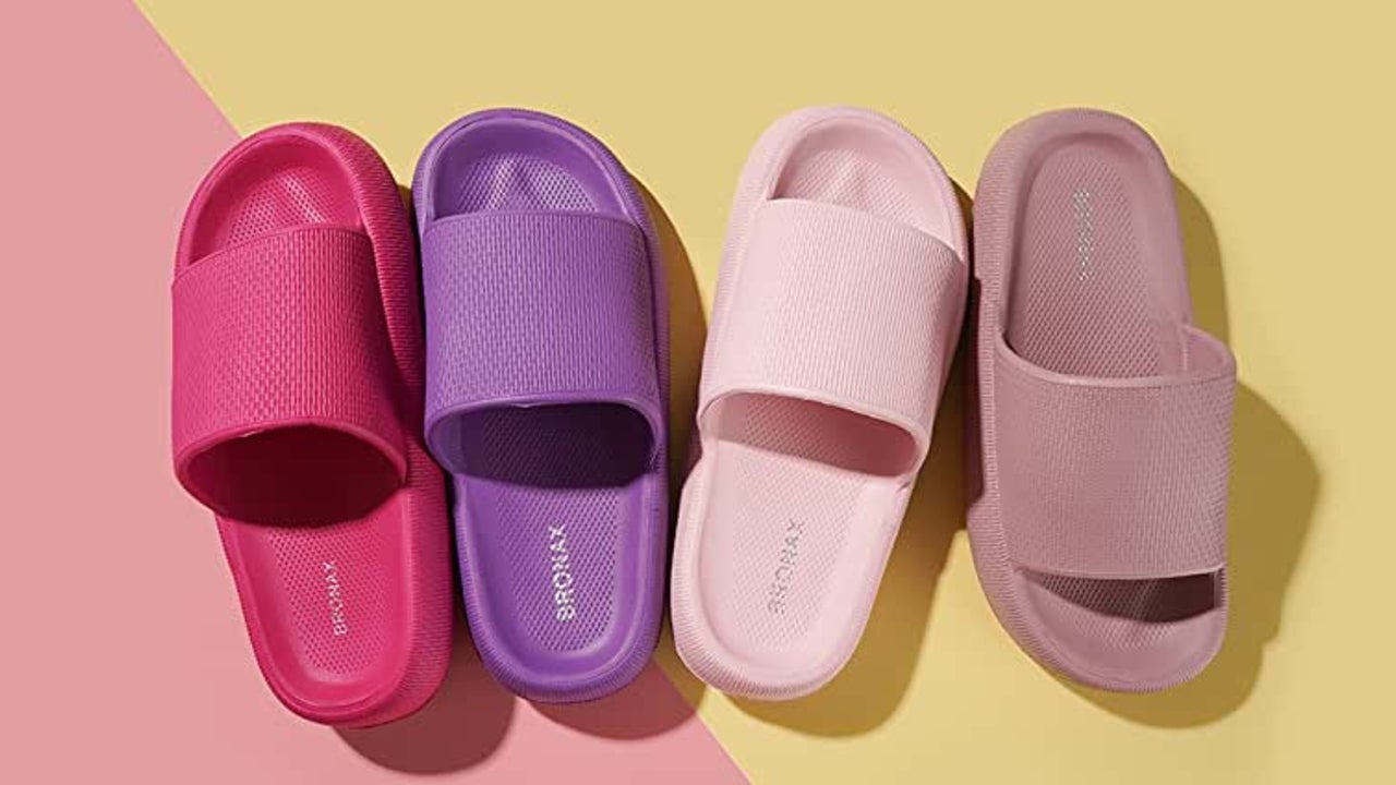 Colorful cheap slide sandals