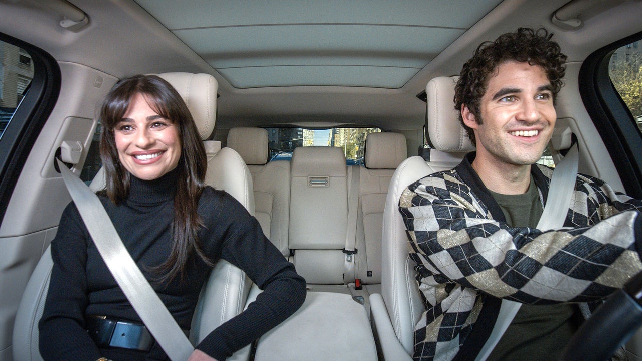 Carpool Karaoke Glee Stars Lea Michele and Darren Criss Reunite for Funny Girl Duet