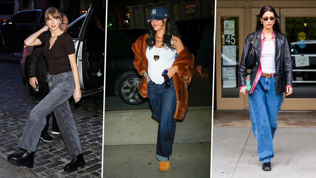 Taylor Swift, Rihanna, Bella Hadid and More Rock Baggy Jeans: Shop This  Denim Trend for Fall 2023