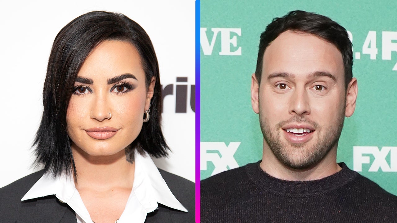 Demi Lovato and Scooter Braun