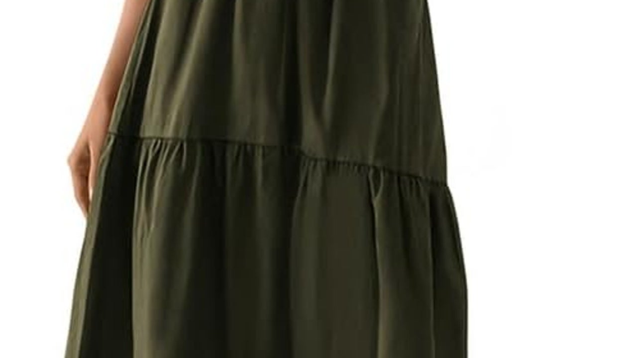 Bigersell Midi Tank Dress for Women Dress Sleeveless Printed Elastic Loose  Comfy Tank Dress Plus A-Line Dress Style 21627, Female Maxi Dresses Green S  