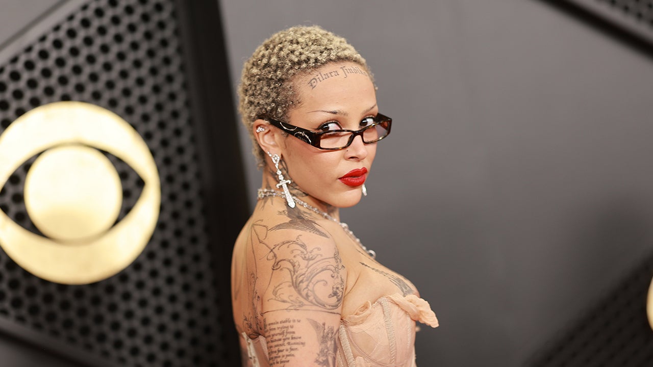 Doja Cat Shows Off Her Ink in Daring Sheer Gown at 2024 GRAMMY Awards