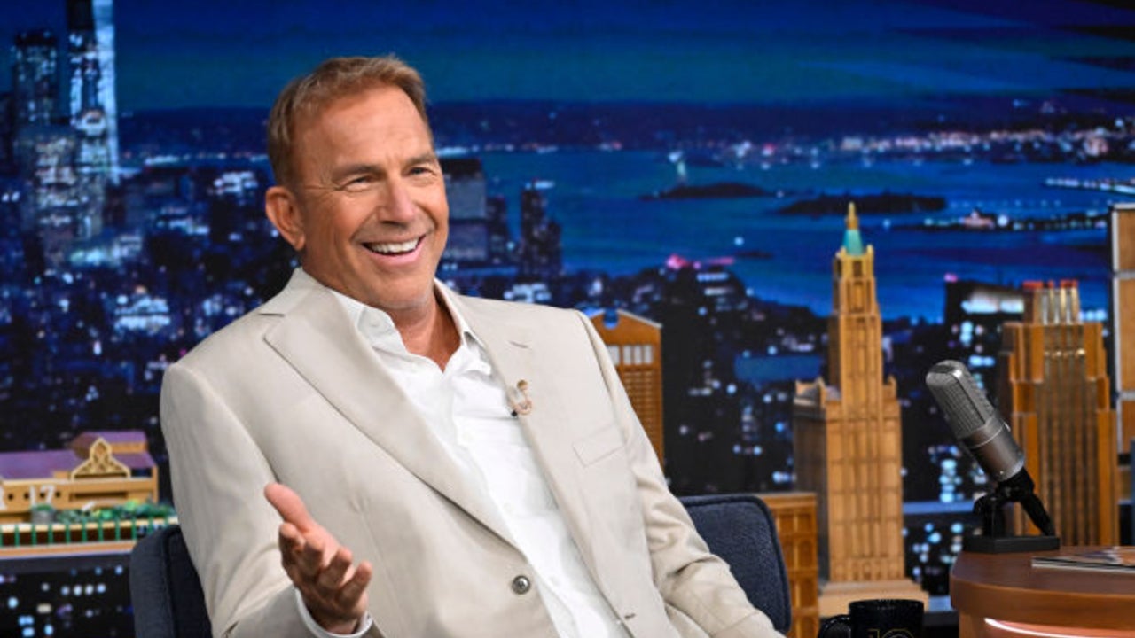 Kevin Costner during an appearance on 'The Tonight Show with Jimmy Fallon' on June 18
