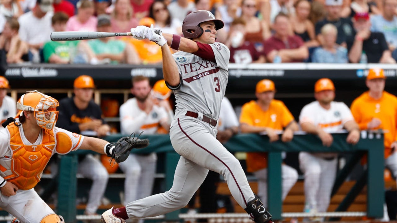 College World Series: How to Watch Tennessee vs. Texas A&M Game 3