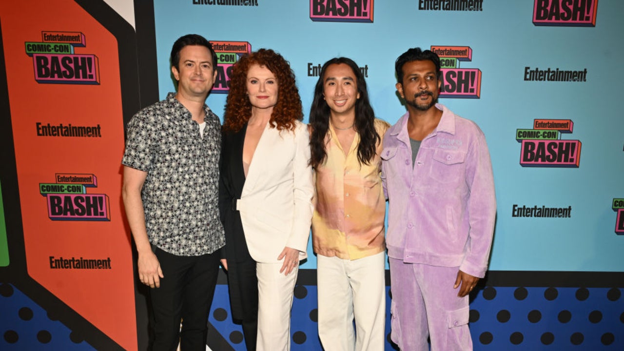 Richie Moriarty, Rebecca Wisocky, Román Zaragoza and Utkarsh Ambudkar at Entertainment Weekly's San Diego Comic-Con party