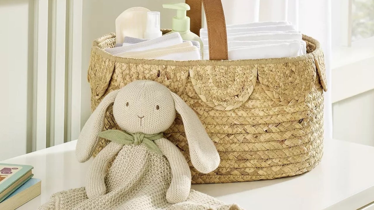 Beige Knit Bunny Security Blanket