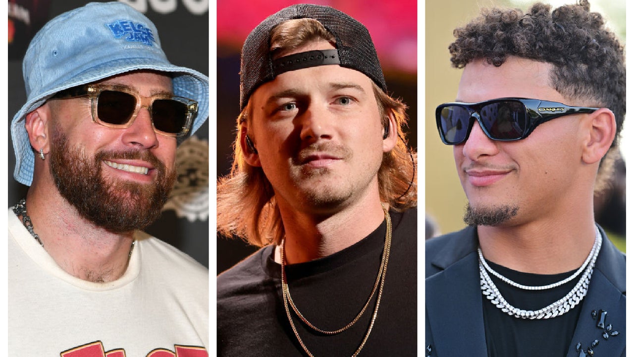 Travis Kelce y Patrick Mahomes flanquean a Morgan Wallen en el concierto de Kansas City