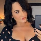 Demi Lovato Shows Off Baby Bump on Set of 'Will & Grace'