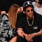 Beyonce and Jay-Z attend Brooklyn Nets v Milwaukee Bucks game at Barclays Center of Brooklyn on June 05, 2021 in New York City.