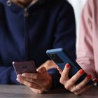 Woman with smartphone