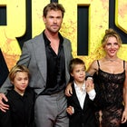 Chris Hemsworth Makes Rare Red Carpet Appearance With His Twin Boys