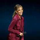 Halle Berry speaks onstage during the Lionsgate Presentation during CinemaCon 2024 at The Colosseum at Caesars Palace on April 10, 2024 in Las Vegas, Nevada.