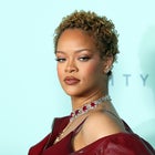 Rihanna attends the Rihanna x Fenty Hair Los Angeles Launch Party at Nya Studios on June 10, 2024 in Los Angeles, California. 