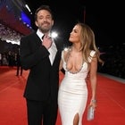 Ben Affleck and Jennifer Lopez walk the first red carpet of their rekindled romance at the 78th Venice International Film Festival in Sept. 2021. 