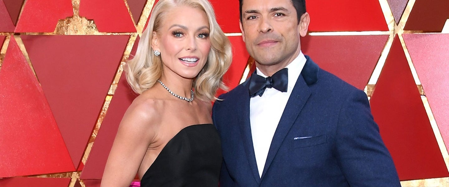 Kelly Ripa and Mark Consuelos at 2018 Oscars