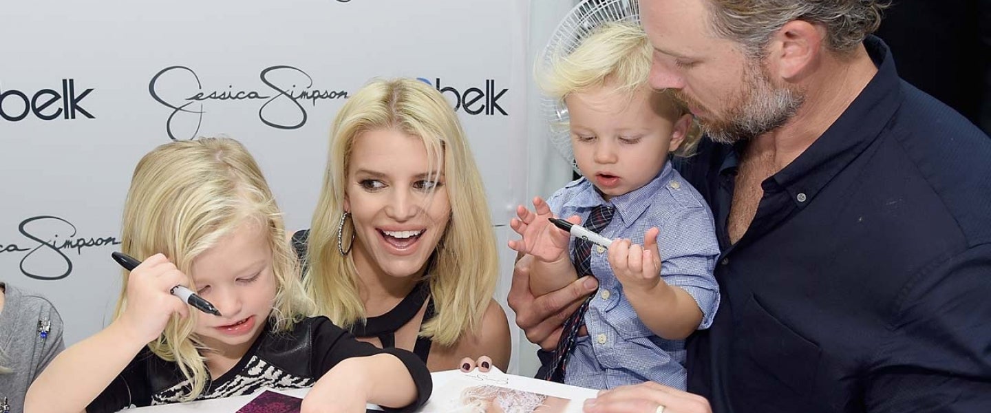 Jessica Simpson and Husband Eric Johnson with kids Ace and Maxwell