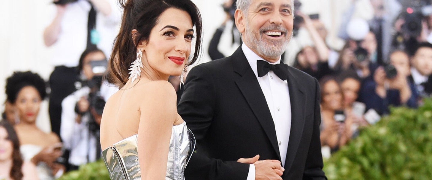 Amal Clooney and George Clooney at 2018 Met Gala