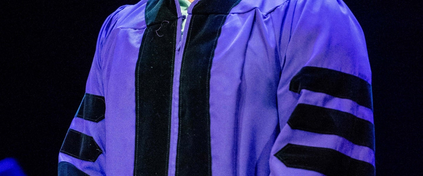 Vin Diesel at Hunter College's 2018 Commencement ceremony in New York on May 30