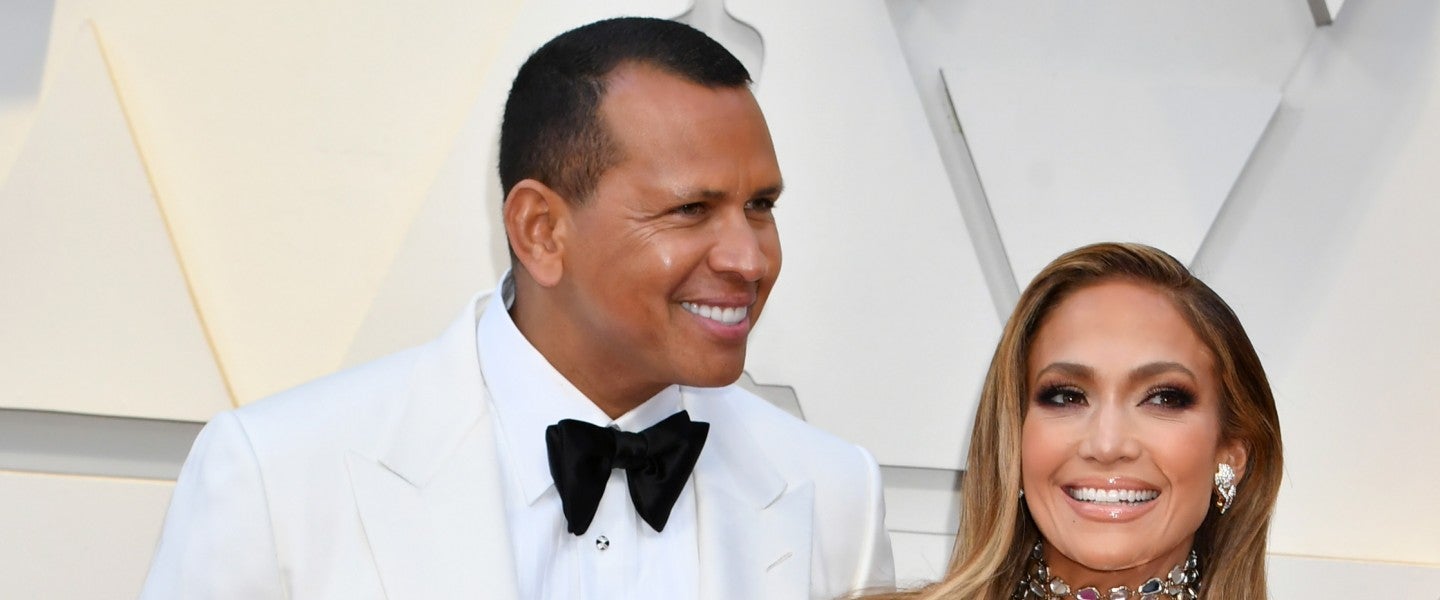 Jennifer Lopez and Alex Rodriguez at 2019 oscars