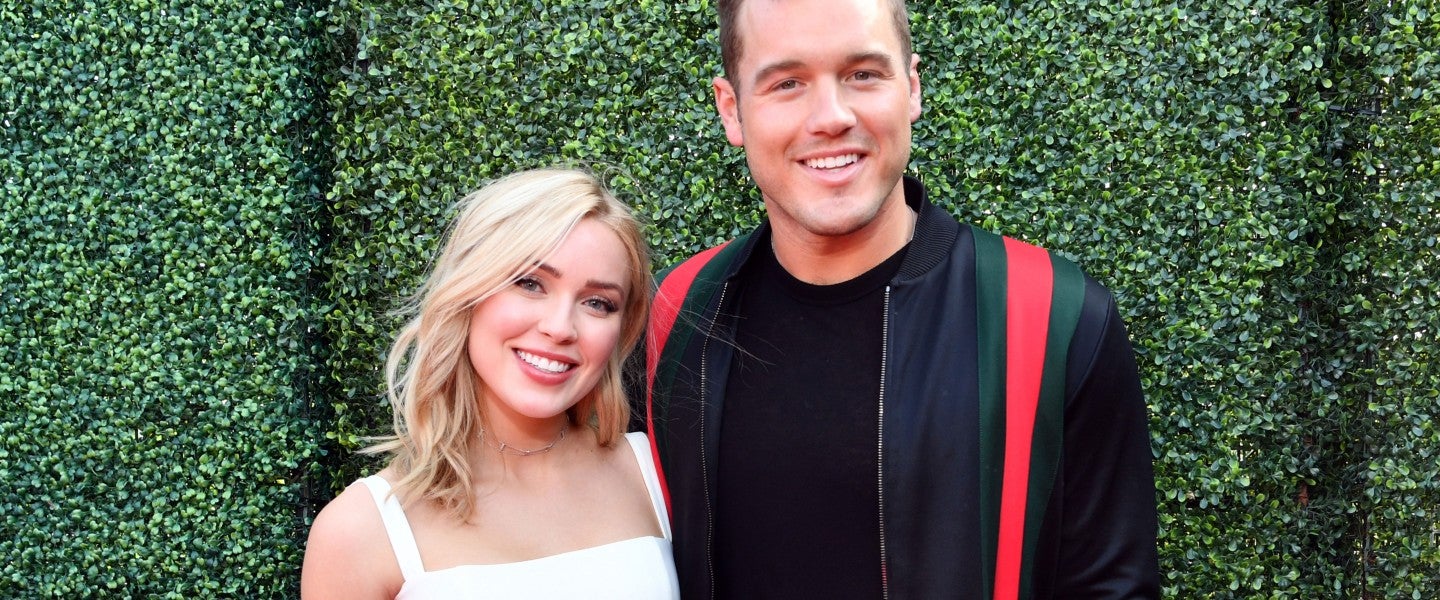 Cassie Randolph and Colton Underwood attend the 2019 MTV Movie and TV Awards