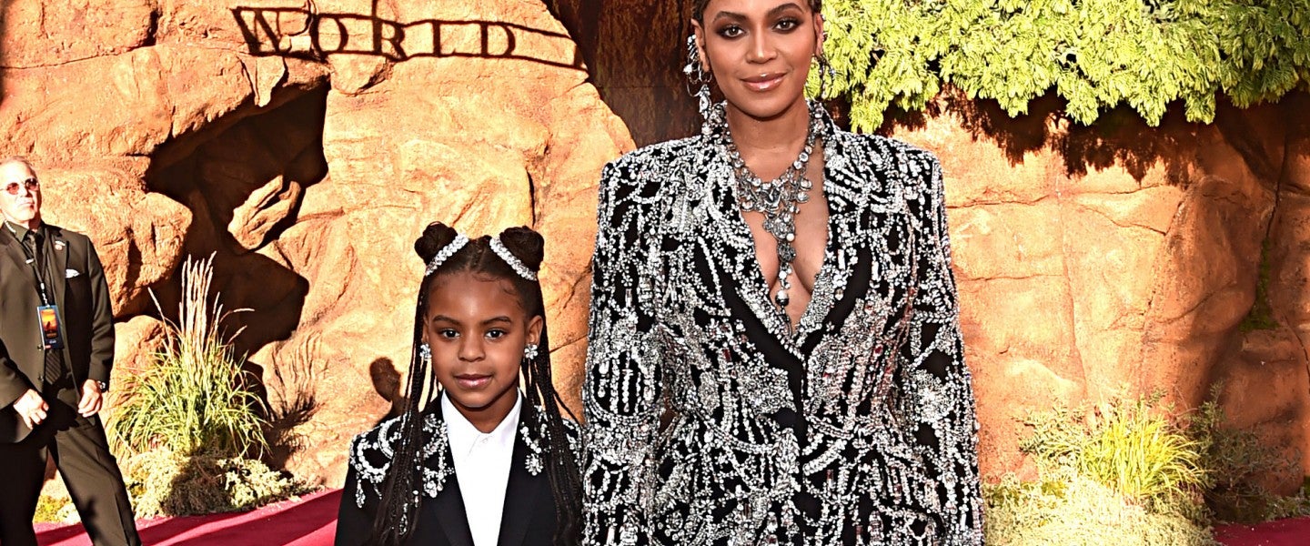 Beyonce and Blue Ivy at lion king world premiere