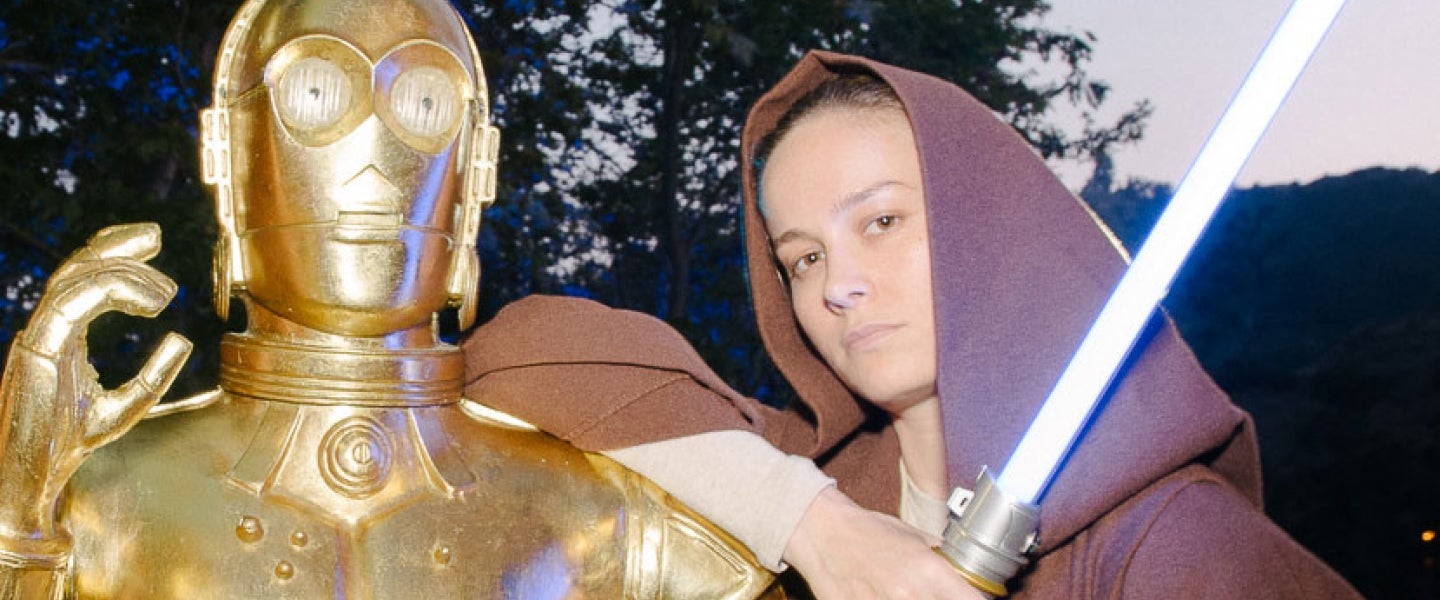 Brie Larson at star wars at cinsepia