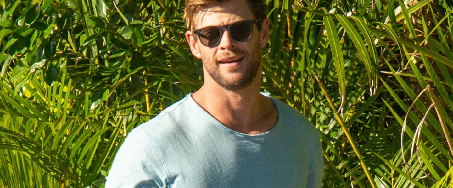 Chris Hemsworth in byron bay