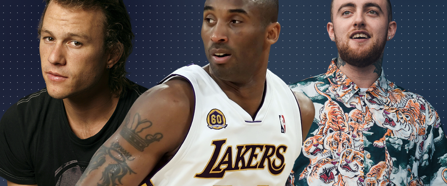 stars lost too young: heath ledger, kobe bryant, mac miller