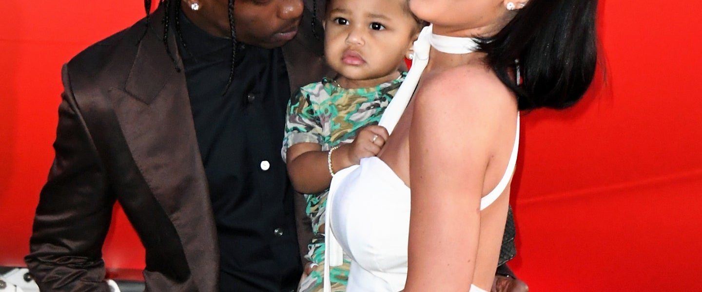 Travis Scott, Stormi Webster, and Kylie Jenner 