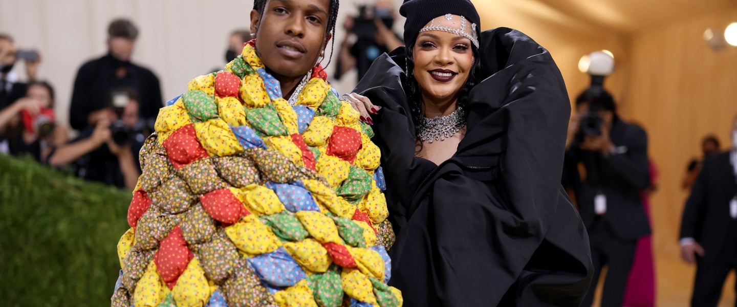 ASAP Rocky and Rihanna at The 2021 Met Gala 