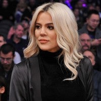 Khloe Kardashian at lakers game