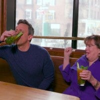 Seth Meyers and Ina Garten