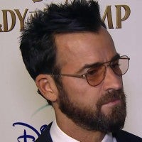 Watch Justin Theroux's Dog Take Over the 'Lady and the Tramp' Premiere!