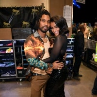 Miguel and Nazanin Mandi at latin grammys