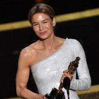 Renee Zellweger accepts the award for Best Actress in a Leading Role for "Judy" during the 92nd Oscars 