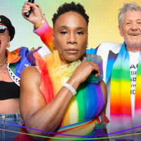 pride parades through the years: lady gaga, billy porter, sir ian mckellan