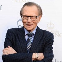 Broadcast journalist Larry King arrives at his 60th Broadcasting Anniversary Event at HYDE Sunset: Kitchen + Cocktails on May 1, 2017 in West Hollywood, California. 