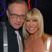 Larry King and Suzanne Somers