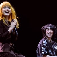 Hayley Williams and Billie Eilish perform on the Coachella