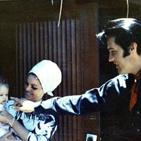 Lisa Marie Presley, Priscilla Presley and Elvis Presley